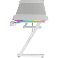 Mars Gaming Mgdx140rgbw Gaming Desk Argenté