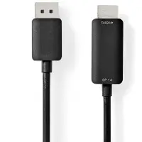 Nedis Câble Displayport Ccgp37104bk20 Dp M-hdmi Connecteur 4k Nickelé 2 M 60hz