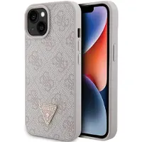 GUESS Coque De Téléphone Guhcp15sp4tdpp Iphone 151413 6.1 Leather 4g Triangle Strass