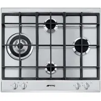 Smeg Table De Cuisson à Gaz Slr64sgh 60 Cm 4 Feux