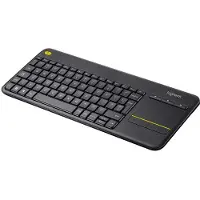 Logitech Wireless Touch Keyboard K400 Plus - Clavier - sans fil - 2,4 GHz - espagnol - noir
