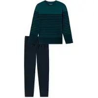 Schiesser Pyjama Schiesser Homme 181925 Casual Nightwear Petrol-XXXL