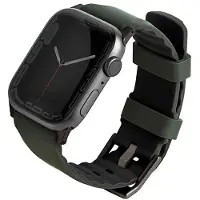 Uniq Bracelet Linus AiroSoft en silicone pour Apple Watch | 44/45/46/49 mm - Moss Green