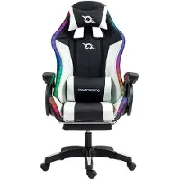 Powergaming Chaise De Jeu Avec Repose-pieds Led Rgb
