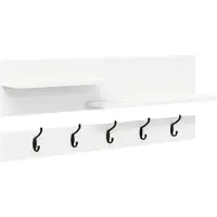 vidaXL Porte-manteau mural Blanc 90 x 15 x 36 cm Bois d'ingénierie