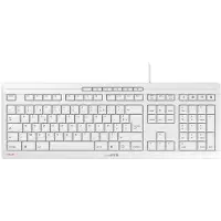 Cherry STREAM KEYBOARD - Clavier - USB - Français - commutateur : SX - blanc grisé