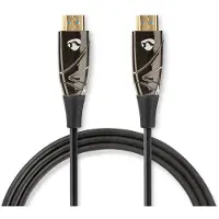Nedis Cvbg3400bk100 Active Optical High Speed Hdmi Cable With Ethernet Hdmi-hdmi 4k 18 Gbps 10 M 60hz Doré