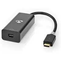 Nedis Ccbw64452at02 Adaptateur Usb-c Vers Mini Displayport F Usb 3.2 Gen 1 Plaqué Or 0.2 M