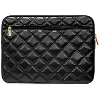 GUESS Manchon GUCS14ZPSQSSGK 14" czarny/black Quilted 4G (14"), Sac pour notebook, Noir