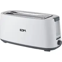EDM Grille-pain Double Longue Fente Blanc Fentes Extra-longues Polyvalentes -