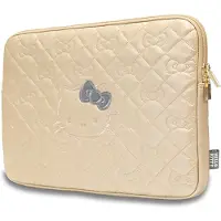 Hello Kitty Manchette HKCSZPEKHBPD 14" złoty/gold Zip PU Quilted Bows (14", Apple), Sac pour notebook, Or