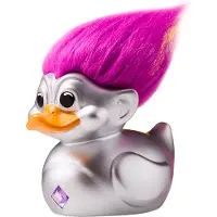 TUBBZ Trolls 1st Ed Silver (purple Hair) Duck Jaune