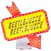 Paladone Beetlejuice Poster Lamp 22x25 Cm Rouge