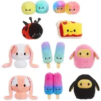 FLUFFIE STUFFIEZ Petit Plush- Bee/ Lady Bug
