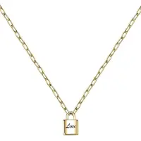 La Petite Story Collier Padlock Yg