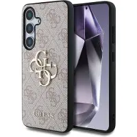 GUESS Coque 4G Metal Logo Backcover pour Samsung Galaxy S25 Plus - Rose