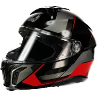 AGV Tourmodular Perception Noir Rouge Casque Modulable Taille 2XL