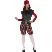 Guirma Elf Page Woman Costume Rouge S