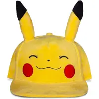 Difuzed Pokemon Smiling Pikachu Snapback Cap Jaune