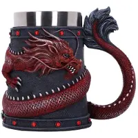 Nemesis Now Dragon Coil Red Jarr 16 Cm Rouge