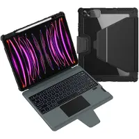 NILLKIN , Housse de clavier rétro-éclairée pour iPad Pro 12,9" / Air 13", Noir