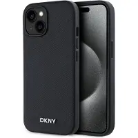 DKNY Pu Leather Metal Logo Magsafe Iphone 13 Phone Case Noir