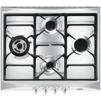 Smeg Table De Cuisson à Gaz Selezione Sr264xgh2 60 Cm