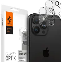 Spigen Optik Lens Protector - Protection complète de la caméra (lot de 2) Apple iPhone 16 Pro / 16 Pro Max / 15 Pro / 15 Pro Max / 14 Pro / 14 Pro Max - Crystal Clear