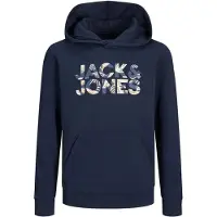 Jack & Jones Ejeff Corp Logo Hoodie Bleu 8 Years Garçons