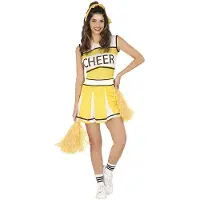 Guirca Cheerleader Woman Costume Jaune L