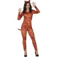 Guirca Tiger Woman Costume Orange L