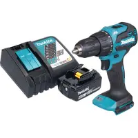 Makita Perceuse à percussion sans fil DHP 490 RG1 18 V 65 Nm Brushless + 1 batterie 6,0 Ah + chargeur