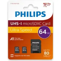 Philips Microsdxc 64gb Class 10 Uhs-i U1 Memory Card Clair