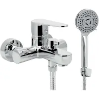 Novaservis titania fresh - badmengkraan met accessoires, afstand 100 mm, chroom