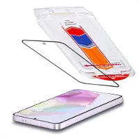 Accezz Protecteur d'écran en verre trempé + Applicateur pour Samsung Galaxy A35