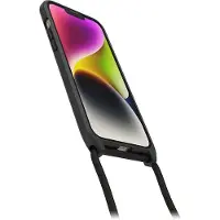 Otterbox React Necklace - MagSafe Smartphone Housse avec chaine (Apple iPhone 14 Plus), Coque pour téléphone portable, Noir