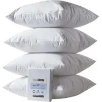 Homescapes Protège-Oreiller Imperméable 60 X 60 Cm, Lot De 4