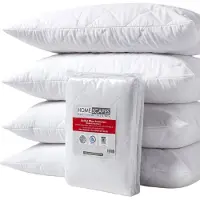 Homescapes Lot De 4 Protège-Oreillers En Polycoton, 65 X 65 Cm