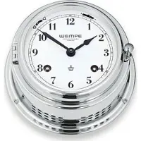 Wempe - CW360004 - Glasenuhr - 150mm - Laiton verchromé - arabische Ziffern - BREMEN II