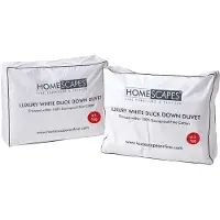 Homescapes Couette 4 saisons chaude haut de gamme 260 x 220 cm – duvet de canard