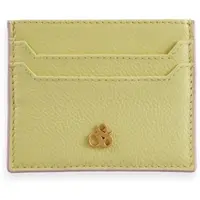Scotch & Soda Cuir porte-cartes Leather Cardholder Lime jaune