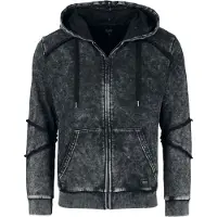 Black premium by emp Sweat-shirt zippé à capuche de - Mask Of Sanity - S - XXL - pour Homme - noir - Taille S