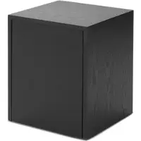 New Works Mass Table d'Appoint With drawer | Black Stained Oak