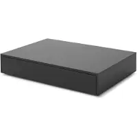 New Works Mass Table Basse Large With drawer | Black Stained Oak