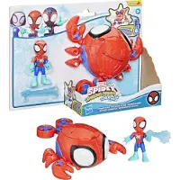 Hasbro Figurine et véhicule de l'araignée de mer Spidey Water-Webs, Marvel Spidey et ses étonnants amis, dès 4 ans