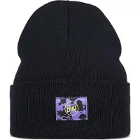 Buff Knitted Beanie Noir Enfants
