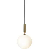 Nuura Suspension , Miira 1 Large, dimmable, Or / laiton, Salon / séjour, Verre, Design