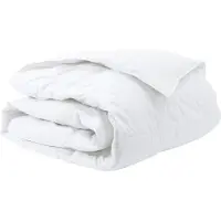 vidaXL : Couverture d'hiver 240 x 200 cm, duvet, blanche, respirante