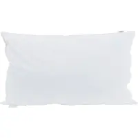 vidaXL Oreiller avec oreiller Blanc 40 x 80 cm Coton