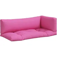 vidaXL Coussins de palette lot de 3 rose tissu Oxford